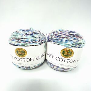 Lion Brand Comfy Cotton Blend Yarn Cloud Nine (2) Cakes #756-708
